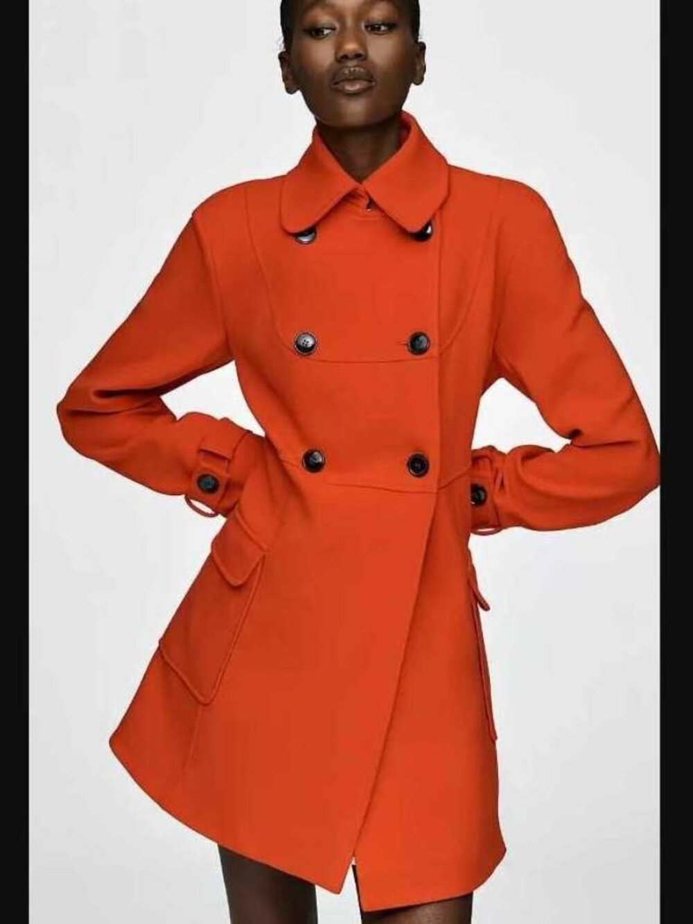 New SP Anthropologie Maeve Fit & Flare trench coat in red S Petite